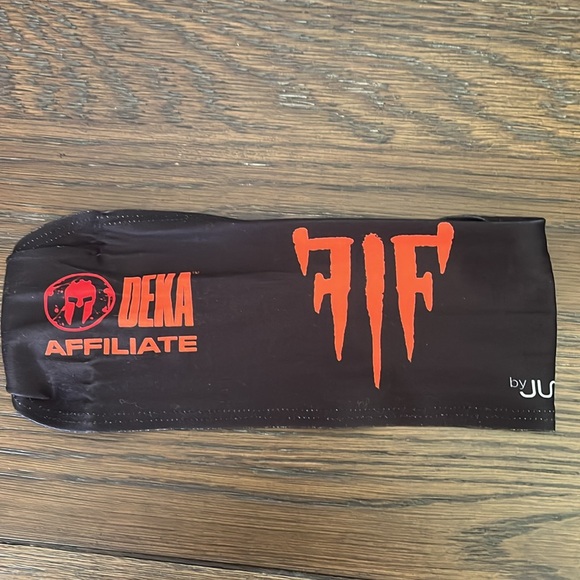 JUNK brand headband. Orange and black - Picture 4 of 9